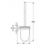 Grohe Essentials 40374A01 szczotka toaletowa ścienna hard graphite zdj.2