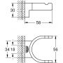 Grohe Selection 41049000 wieszak na ręcznik starlight chrome zdj.2