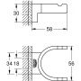 Grohe Selection 41049GN0 wieszak na ręcznik brushed cool sunrise zdj.2