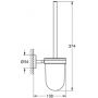Grohe Start Cosmopolitan 41169000 szczotka toaletowa ścienna chrom zdj.2