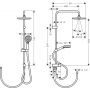 Hansgrohe Vernis Blend 26272670 zestaw prysznicowy ścienny z deszczownicą czarny zdj.1