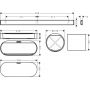 Hansgrohe WallStoris 27968700 zestaw akcesoriów biały zdj.2