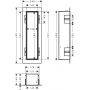 Hansgrohe XtraStoris Rock 56060670 uchwyt na papier toaletowy czarny zdj.2
