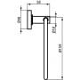 Ideal Standard IOM A9130XG wieszak na ręcznik czarny zdj.2