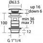 Ideal Standard Multisuite E1482GN korek do umywalki zdj.2