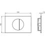 Ideal Standard przycisk spłukujący do WC chrom mat R0503AA zdj.2