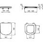 Ideal Standard Tempo T679801 deska sedesowa biała zdj.2