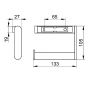 Keuco Plan 14962070000 uchwyt na papier toaletowy stal zdj.2