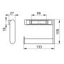 Keuco Plan 14962170000 uchwyt na papier toaletowy chrom zdj.2