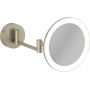 Kludi Vela R 58995N5W lusterko kosmetyczne 20.2x20.2 cm okrągłe z oświetleniem nikiel zdj.1