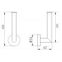 Kronenbach Radia 291001050005 uchwyt na papier toaletowy chrom zdj.2