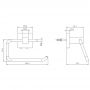 Kronenbach Quara 292101005005 stojak na papier toaletowy chrom zdj.2