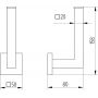 Kronenbach Quara 2.0 Black 292101051904 uchwyt na papier toaletowy czarny zdj.2