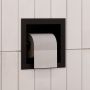 Oltens Grotta 81112300 uchwyt na papier toaletowy czarny mat zdj.6