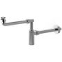 Sapho King 0595SP25K7 syfon do umywalki rurowy chrom zdj.1