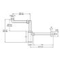 Sapho King 0595SP25K7 syfon do umywalki rurowy chrom zdj.2