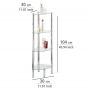Wenko Yego 15852100 półka łazienkowa 104 cm zdj.2