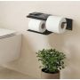 Wenko Lizan 26586100 uchwyt na papier toaletowy czarny zdj.2
