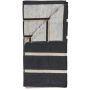 Zone Denmark Sauna 37622 ręcznik 140x70 cm bawełniany czarny zdj.1