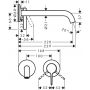 Axor One 48120990 bateria umywalkowa podtynkowa złota zdj.2