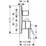 Axor Uno 38428000 bateria wannowo-prysznicowa podtynkowa zdj.2