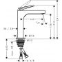 Axor Citterio 39024000 bateria umywalkowa stojąca chrom zdj.2