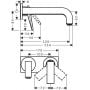 Axor Citterio 39119000 bateria umywalkowa podtynkowa chrom zdj.2