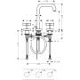 Axor Citterio 39133310 bateria umywalkowa stojąca zdj.2