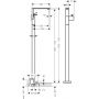 Axor Edge 46041330 bateria umywalkowa podłogowa zdj.2