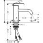 Axor One 48001310 bateria umywalkowa stojąca złota zdj.2