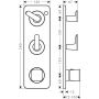 Axor Citterio C 49700670 bateria prysznicowa podtynkowa termostatyczna czarna zdj.2