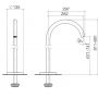 Dornbracht Meta 1367266100 bateria wannowa wolnostojąca chrom zdj.2