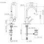 Dornbracht Meta 3350066119 bateria umywalkowa stojąca chrom zdj.2