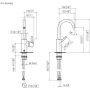 Dornbracht Meta 3352566133 bateria umywalkowa stojąca czarna zdj.2