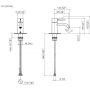 Dornbracht Meta 3352666233 bateria umywalkowa stojąca czarna zdj.2