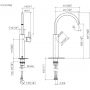 Dornbracht Meta 3353466119 bateria umywalkowa stojąca chrom zdj.2