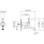 Dornbracht Meta 3680566033 bateria umywalkowa podtynkowa czarna zdj.2