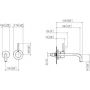 Dornbracht Meta 3686266033 bateria umywalkowa podtynkowa czarna zdj.2