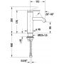 Duravit C.1 C11023002010 bateria umywalkowa stojąca chrom zdj.2