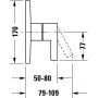 Duravit D-Neo DE4210010010 bateria prysznicowa podtynkowa zdj.2