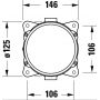 Duravit GK5900008000 element montażowy podłogowy zdj.2