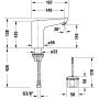 Duravit Sensor 1 SE1090019010 bateria umywalkowa stojąca elektroniczna chrom zdj.2