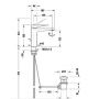 Duravit Tulum TU1020001010 bateria umywalkowa stojąca chrom zdj.2