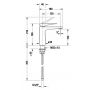 Duravit Tulum TU1020002010 bateria umywalkowa stojąca chrom zdj.2