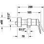 Duravit Wave WA4230000070 bateria prysznicowa ścienna grafit zdj.3