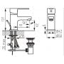 Ferro Savio BSV2LB bateria umywalkowa zdj.2