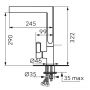 FDesign Zaffiro FD1ZFR457 bateria kuchenna stojąca złoto/stare złoto zdj.2