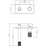 FDesign Ardesia FD1ARD3PA25 bateria umywalkowa podtynkowa kompletna zdj.2