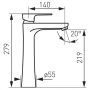 FDesign Pinea FD1PNA2L11 bateria umywalkowa zdj.2