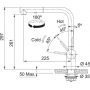 Franke Atlas Neo 1150741710 bateria kuchenna stojąca stal zdj.2